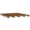 Honey Brown King Size Bed Frame - Solid Pine Wood 150x200 cm