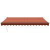 Retractable Awning Orange & Brown 4x3m - HipoMarket