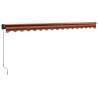 Retractable Awning Orange & Brown 4x3m - HipoMarket