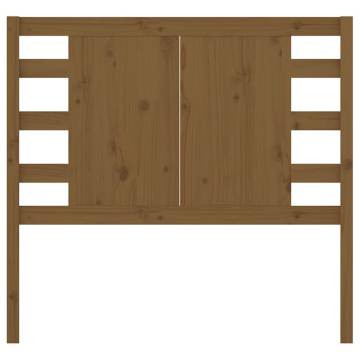 Stylish Honey Brown Solid Pine Headboard - 96x4x100 cm