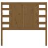 Stylish Honey Brown Solid Pine Headboard - 96x4x100 cm