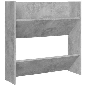 Modern Wall Shoe Cabinets - 4 Pcs Concrete Grey | Hipo Market