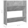 Modern Wall Shoe Cabinets - 4 Pcs Concrete Grey | Hipo Market