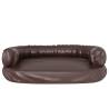 Ergonomic Foam Dog Bed Brown - Faux Leather 88x65 cm