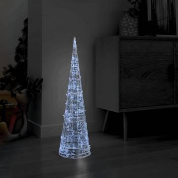 Acrylic LED Light Cone - 90 cm Cold White Decorative Lighting