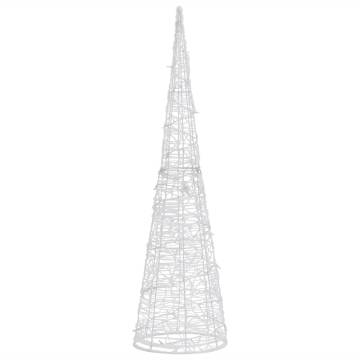 Acrylic LED Light Cone - 90 cm Cold White Decorative Lighting