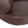 Ergonomic Foam Dog Bed Brown - Faux Leather 88x65 cm