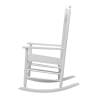 Vintage White Wooden Rocking Chair - Timeless Relaxation