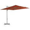 Cantilever Umbrella with Steel Pole Terracotta 250x250 cm Colour terracotta Size 250 x 250 cm Quantity in Package 1 