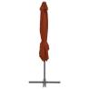 Cantilever Umbrella with Steel Pole - Terracotta 250x250 cm