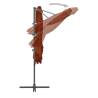 Cantilever Umbrella with Steel Pole - Terracotta 250x250 cm