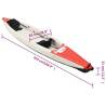 Inflatable Kayak Red - 424x81x31 cm Durable Polyester