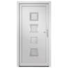 Front Door White 98x200 cm PVC - Secure & Stylish Entrance