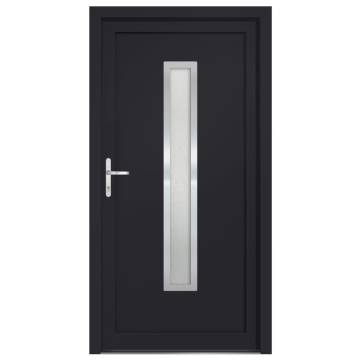 Front Door Anthracite 98x190 cm PVC - Stylish & Secure