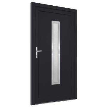 Front Door Anthracite 98x190 cm PVC - Stylish & Secure