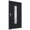 Front Door Anthracite 98x190 cm PVC - Stylish & Secure