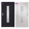 Front Door Anthracite 98x190 cm PVC - Stylish & Secure