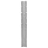 Garden Fence Posts - 20 pcs Silver Galvanised Steel 160 cm