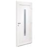 Front Door White 98x208 cm PVC - Secure & Stylish Entrance