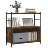 Bookshelf Smoked Oak 80x30x78.5 cm | Durable Storage Solution