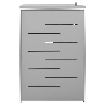 Quadruple Wheelie Bin Shed - Stylish & Durable Steel Design