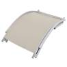 Folding Sun Loungers Set - 2 Pieces Cream Textilene