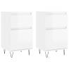 High Gloss White Sideboards - 2 pcs | Stylish Storage Solution