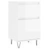 High Gloss White Sideboards - 2 pcs | Stylish Storage Solution