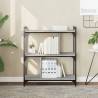 Bookcase 3-Tier Grey Sonoma 76x32x88 cm Engineered Wood Colour grey sonoma Quantity in Package 1 Height 88 cm 