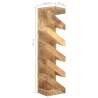 Stylish 5-Bottle Wine Rack - Solid Mango Wood