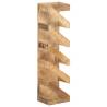 Stylish 5-Bottle Wine Rack - Solid Mango Wood