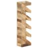 Stylish 5-Bottle Wine Rack - Solid Mango Wood