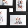 Collage Photo Frame for 4x(13x18 cm) Pictures - Black MDF