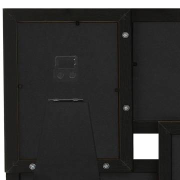 Collage Photo Frame for 4x(13x18 cm) Pictures - Black MDF