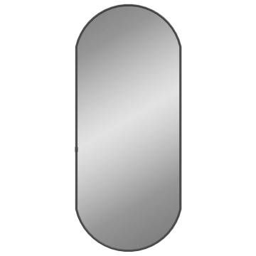 Wall Mirror Black 70x30 cm Oval - Stylish Home Decor