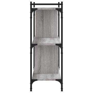 Stylish 3-Tier Grey Sonoma Bookcase | Hipomarket