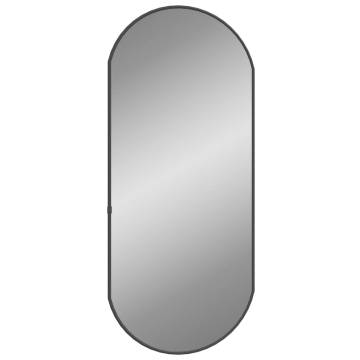 Wall Mirror Black 70x30 cm Oval - Stylish Home Decor