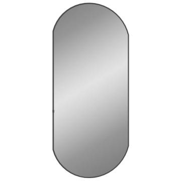 Wall Mirror Black 90x40 cm Oval - Minimalistic Home Decor