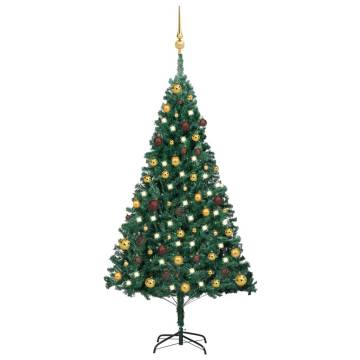 Artificial Pre-lit Christmas Tree 150 cm | Hipomarket UK