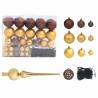 Artificial Pre-lit Christmas Tree with Ball Set - 120 cm Black