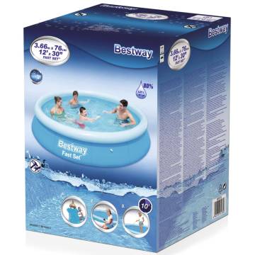 Bestway Fast Set Inflatable Swimming Pool 366x76 cm - 57273