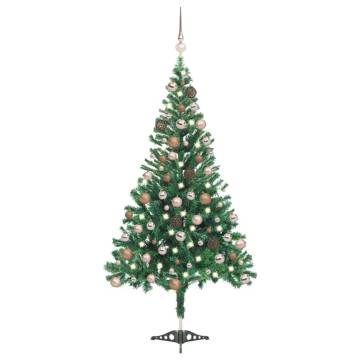 Artificial Pre-lit Christmas Tree 180cm with Ball Set