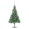 Artificial Pre-lit Christmas Tree with Ball Set 180cm 564 Branches Colour green and rose Size 180 x 90 cm Quantity in Package 1 Number of Branch Tips 