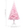 Pre-lit Pink Christmas Tree with Ball Set - 210 cm - Hipo Market