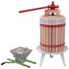 2 Piece Fruit & Wine Press and Crusher Set Capacity 18 l + 7 l crusher 