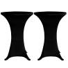 Black Stretch Standing Table Cover Ø60 cm - 4 pcs | HipoMarket