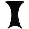 Black Stretch Standing Table Cover Ø60 cm - 4 pcs | HipoMarket