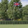 UK Flag and Pole 6.23 m Aluminium Size 6.23 m Flag uk 