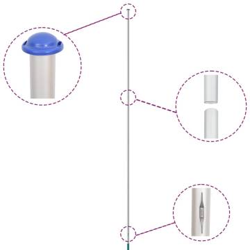 UK Flag and Pole - 6.23m Aluminium | Hipomarket