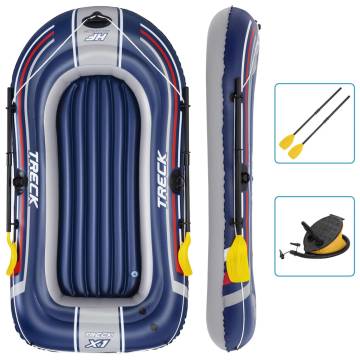 Bestway Hydro-Force Inflatable Boat with Pump & Oars - Blue